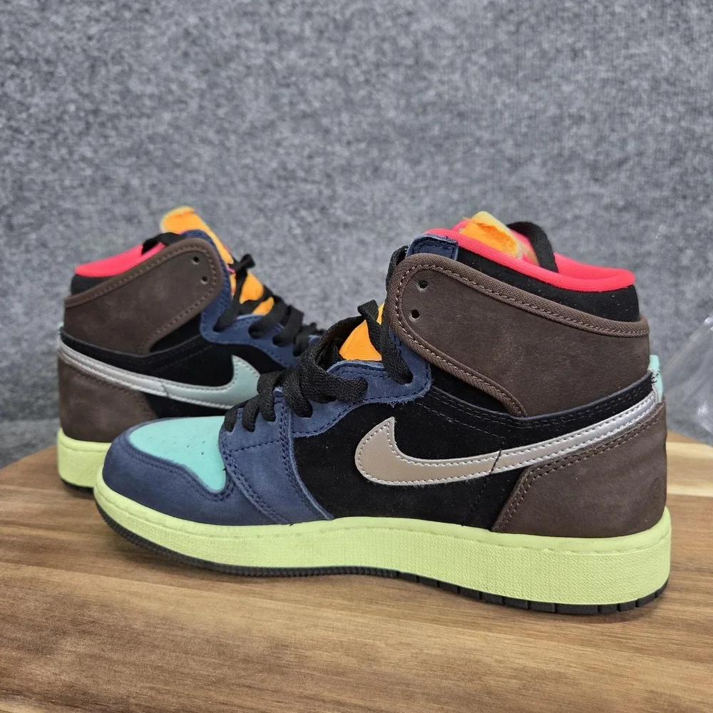 Nike Air Jordan 1 Retro High OG Bio‎ Hack Shoes Youth Size 5Y Multi 575441-201
